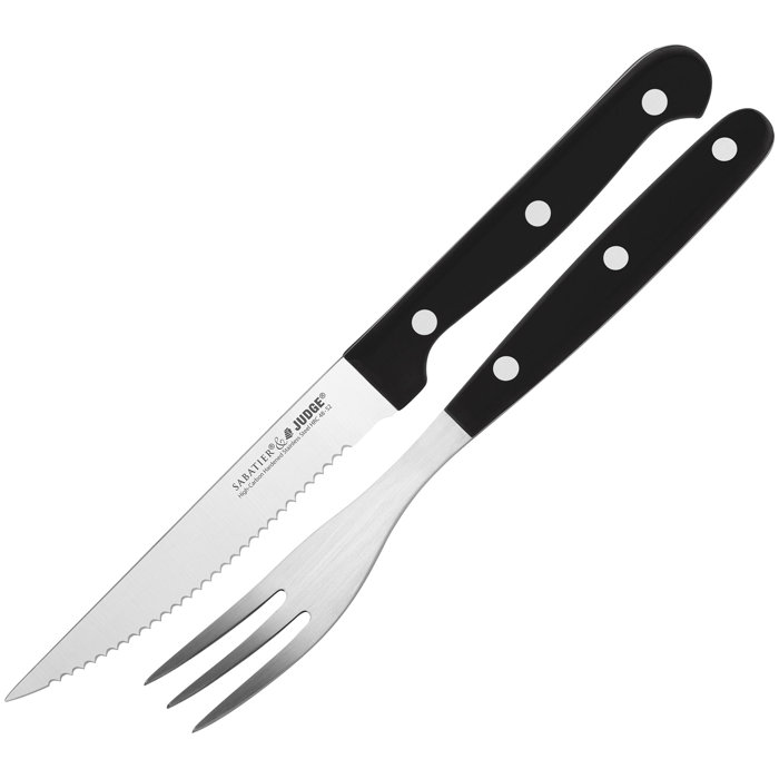 Judge Sabatier 12 Piece Fork and Steak Knife Cutlery Set, Service for 6